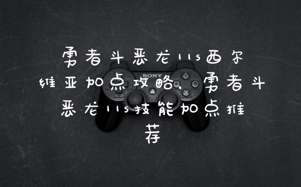 勇者斗恶龙11s西尔维亚加点攻略，勇者斗恶龙11s技能加点推荐