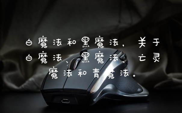 白魔法和黑魔法,关于白魔法、黑魔法、亡灵魔法和青魔法。
