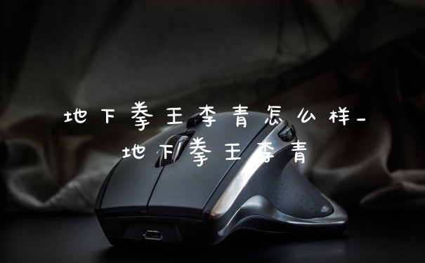 地下拳王李青怎么样_地下拳王李青