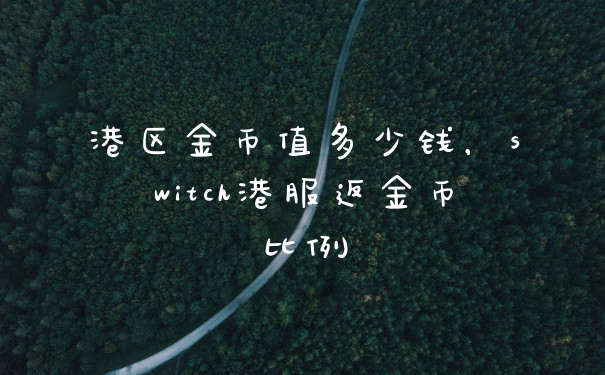 港区金币值多少钱，switch港服返金币比例