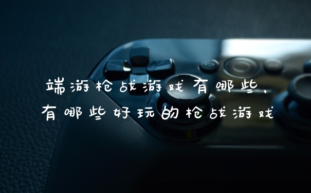端游枪战游戏有哪些，有哪些好玩的枪战游戏