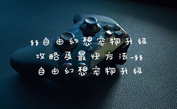 qq自由幻想宠物升级攻略及最快方法_qq自由幻想宠物升级