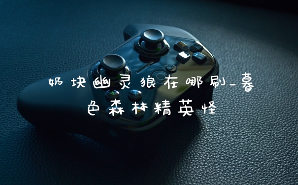 奶块幽灵狼在哪刷_暮色森林精英怪