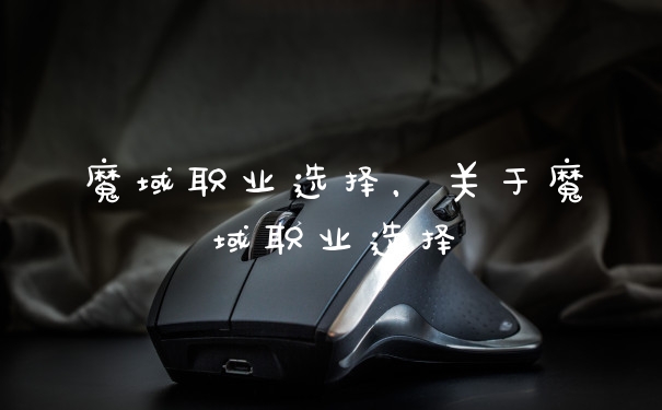 魔域职业选择，关于魔域职业选择