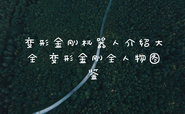 变形金刚机器人介绍大全 变形金刚全人物图鉴
