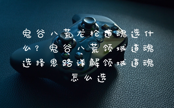 鬼谷八荒龙枪道魂选什么？鬼谷八荒领域道魂选择思路详解领域道魂怎么选