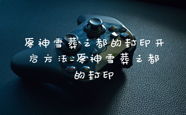 原神雪葬之都的封印开启方法_原神雪葬之都的封印