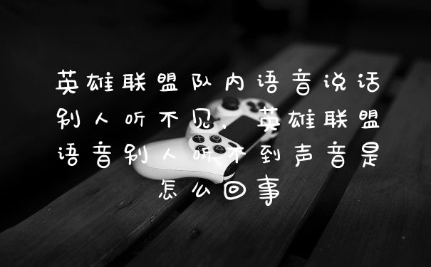 英雄联盟队内语音说话别人听不见,英雄联盟语音别人听不到声音是怎么回事