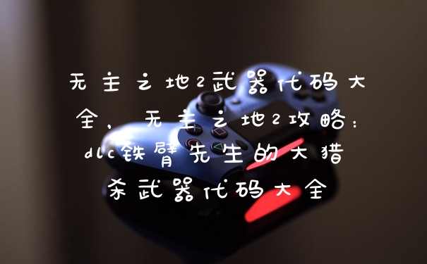 无主之地2武器代码大全，无主之地2攻略：dlc铁臂先生的大猎杀武器代码大全