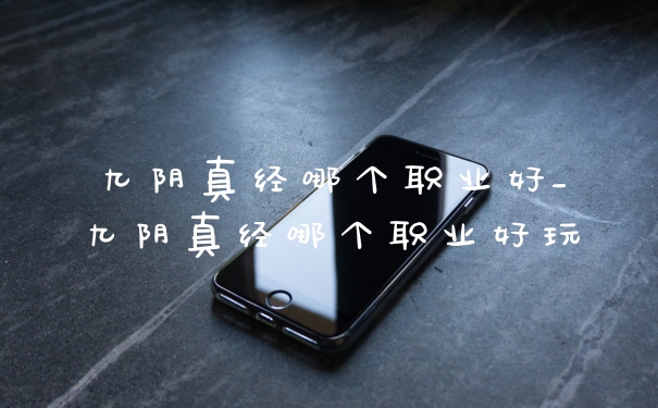 九阴真经哪个职业好_九阴真经哪个职业好玩