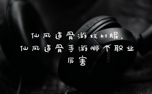 仙风道骨游戏bt服,仙风道骨手游哪个职业厉害