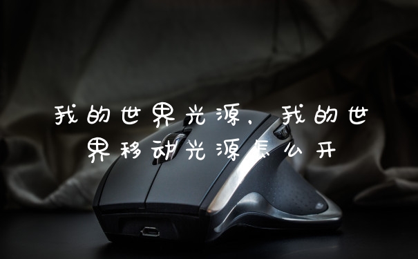 我的世界光源，我的世界移动光源怎么开