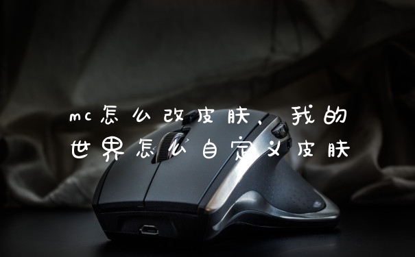 mc怎么改皮肤，我的世界怎么自定义皮肤