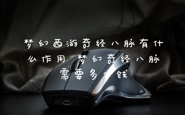 梦幻西游奇经八脉有什么作用 梦幻奇经八脉需要多少钱