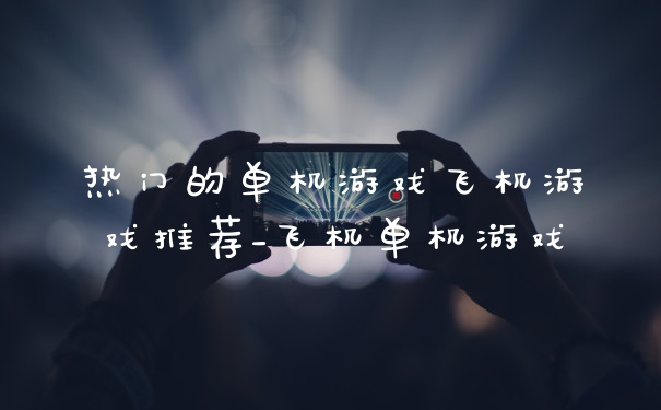 热门的单机游戏飞机游戏推荐_飞机单机游戏