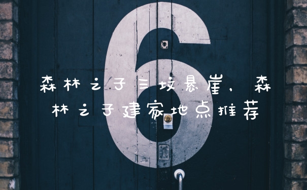 森林之子三坟悬崖，森林之子建家地点推荐