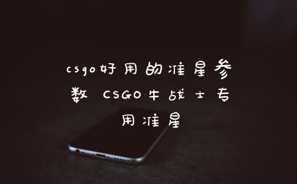 csgo好用的准星参数 CSGO牛战士专用准星