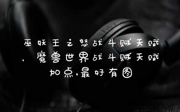 巫妖王之怒战斗贼天赋，魔兽世界战斗贼天赋加点,最好有图