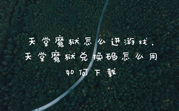 天堂魔狱怎么进游戏，天堂魔狱兑换码怎么用如何下载