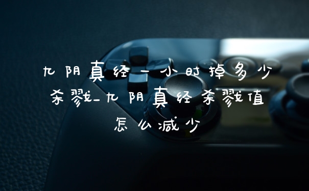 九阴真经一小时掉多少杀戮_九阴真经杀戮值怎么减少