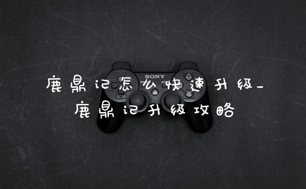 鹿鼎记怎么快速升级_鹿鼎记升级攻略