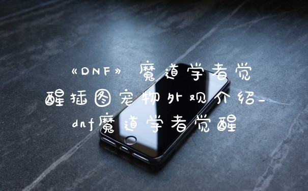 《DNF》魔道学者觉醒插图宠物外观介绍_dnf魔道学者觉醒