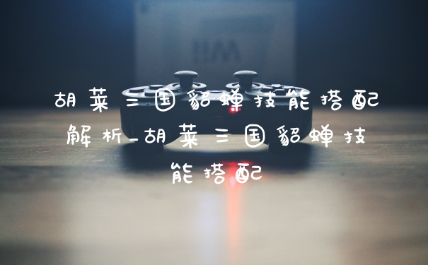 胡莱三国貂蝉技能搭配解析_胡莱三国貂蝉技能搭配
