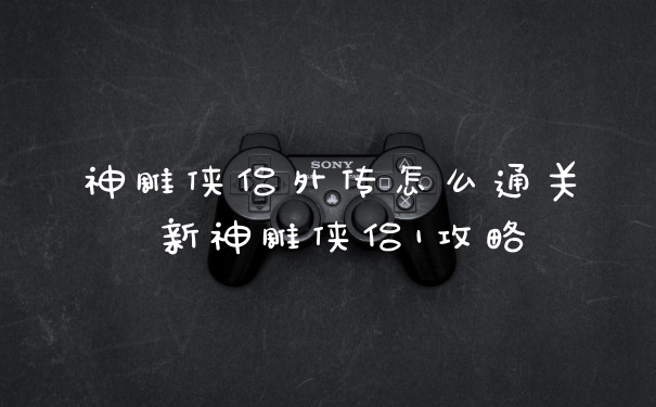 神雕侠侣外传怎么通关 新神雕侠侣1攻略