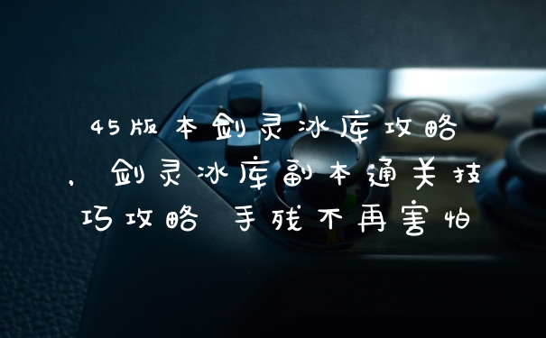 45版本剑灵冰库攻略，剑灵冰库副本通关技巧攻略 手残不再害怕