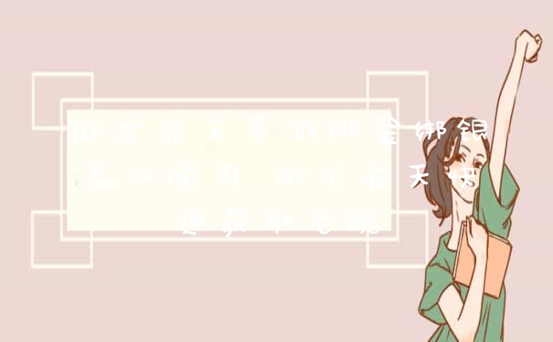 御龙在天手游绑金绑银怎么使用 御龙在天快速获取龙魂