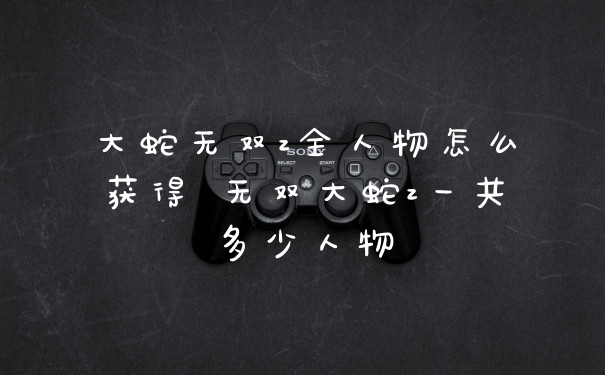 大蛇无双z全人物怎么获得 无双大蛇z一共多少人物