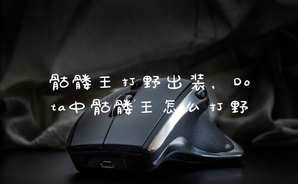 骷髅王打野出装，Dota中骷髅王怎么打野