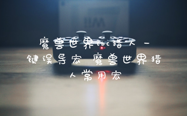 魔兽世界tbc猎人一键误导宏 魔兽世界猎人常用宏