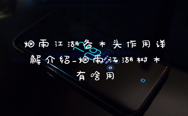 烟雨江湖各木头作用详解介绍_烟雨江湖树木有啥用