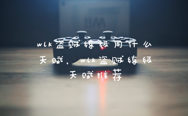 wlk盗贼练级用什么天赋，wlk盗贼练级天赋推荐