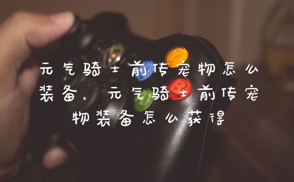 元气骑士前传宠物怎么装备，元气骑士前传宠物装备怎么获得