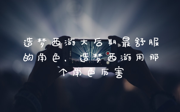 造梦西游大后期最舒服的角色，造梦西游用那个角色厉害