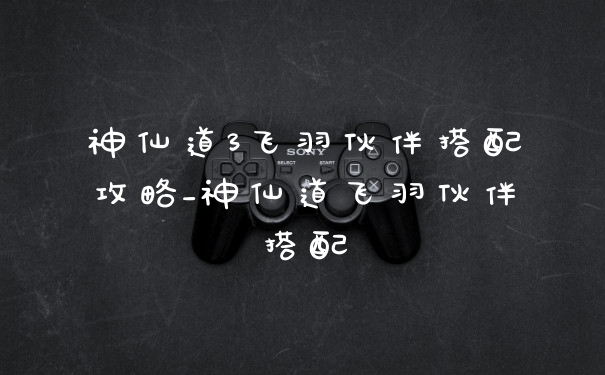 神仙道3飞羽伙伴搭配攻略_神仙道飞羽伙伴搭配