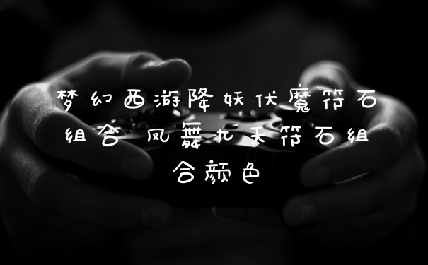梦幻西游降妖伏魔符石组合 凤舞九天符石组合颜色