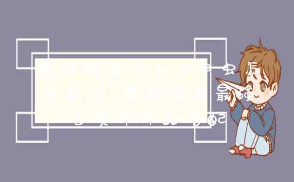 泰拉瑞亚大力士甲虫怎么获得 泰拉瑞亚最强召唤师饰品搭配