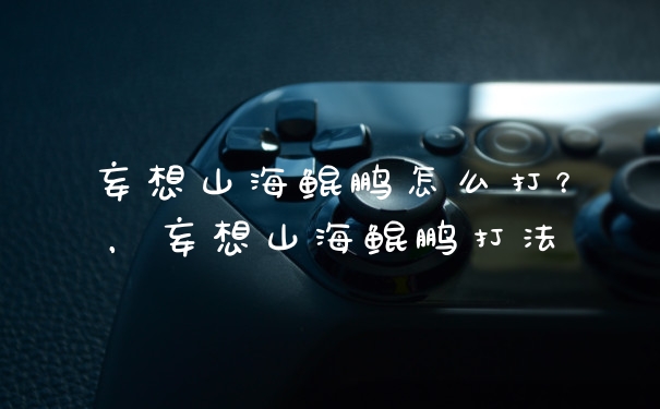 妄想山海鲲鹏怎么打？，妄想山海鲲鹏打法