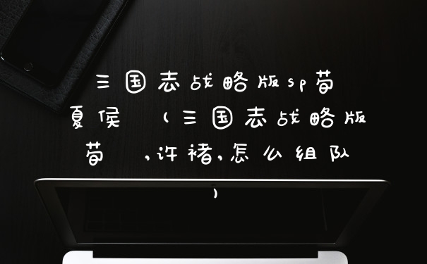 三国志战略版sp荀彧夏侯惇(三国志战略版荀彧,许褚,怎么组队)