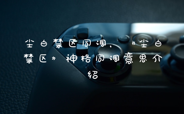 尘白禁区同调，《尘白禁区》神格同调意思介绍