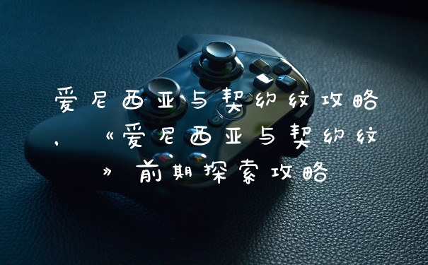 爱尼西亚与契约纹攻略，《爱尼西亚与契约纹》前期探索攻略
