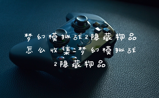 梦幻模拟战2隐藏物品怎么收集_梦幻模拟战2隐藏物品