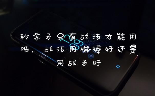 秒杀矛只有战法才能用吗，战法用棍棒好还是用战矛好