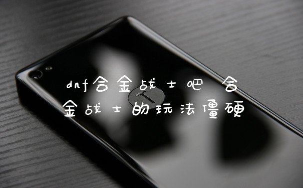 dnf合金战士吧 合金战士的玩法僵硬