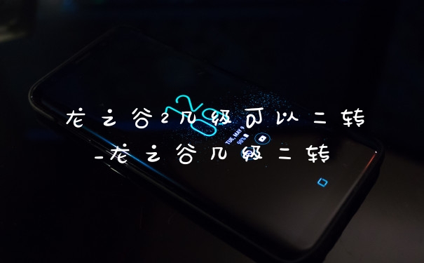 龙之谷2几级可以二转_龙之谷几级二转
