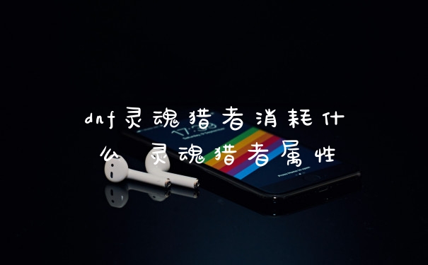 dnf灵魂猎者消耗什么 灵魂猎者属性