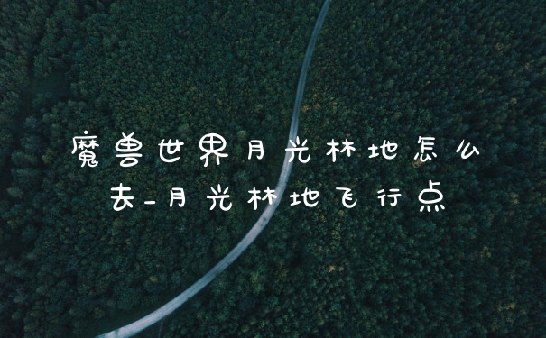 魔兽世界月光林地怎么去_月光林地飞行点